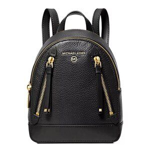 Michael Kors Brooklyn Mini Leather Pebbled Messenger Backpack (MSRP $258)